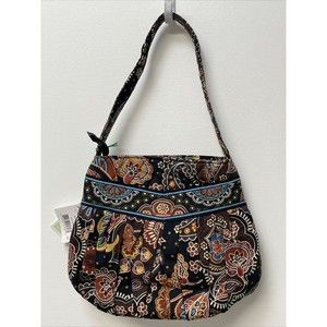Vera Bradley Hannah Kensington Small Hand Bag Brown Paisley Retired NWT